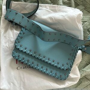 Mersi Georgia Crossbody Blue Vegan Leather